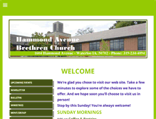 Tablet Screenshot of hammondavenuebrethren.com
